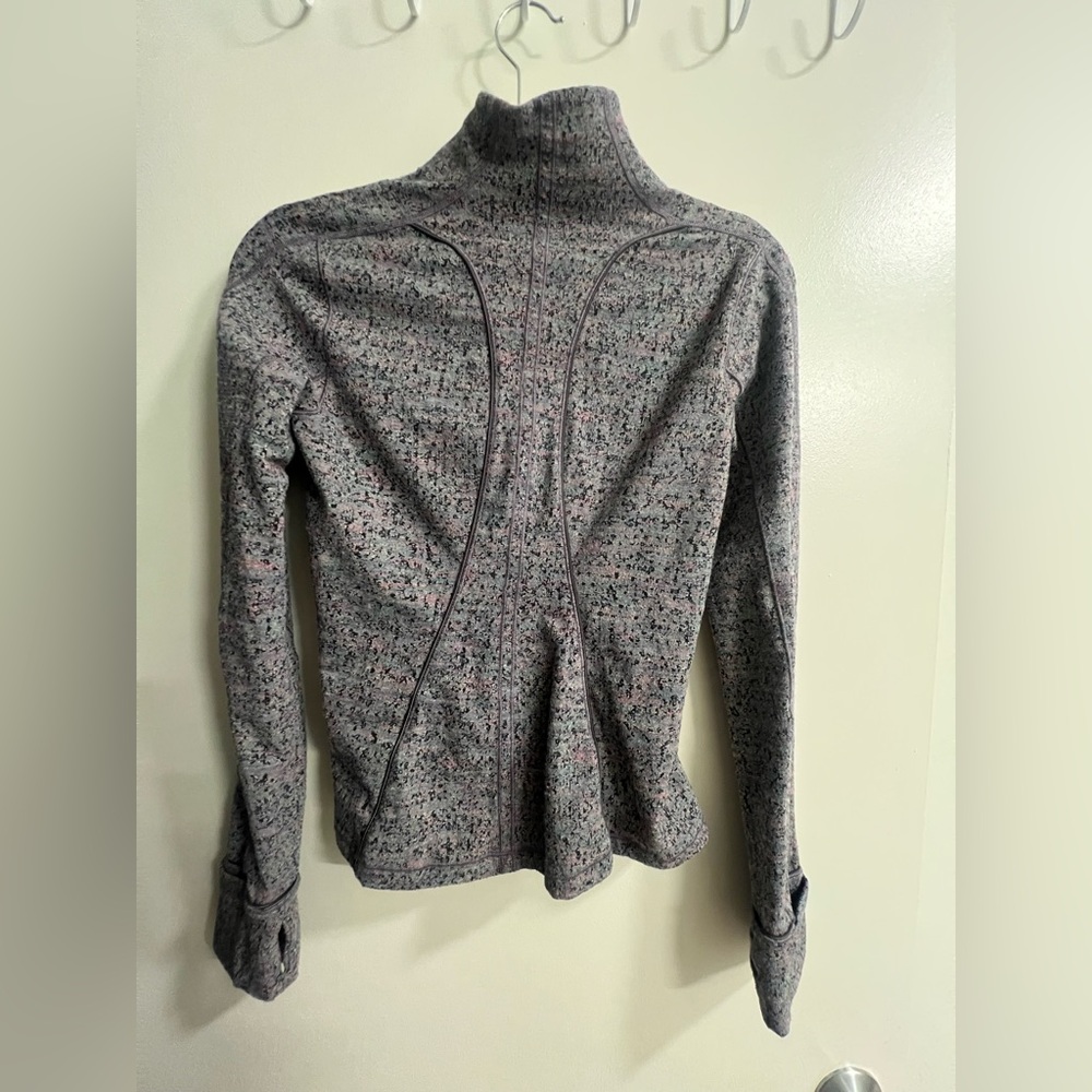 lululemon athletica | Women’s Multi-Color Heathered Gray Zip-Up Long Sleeve - Picture 12 of 15
